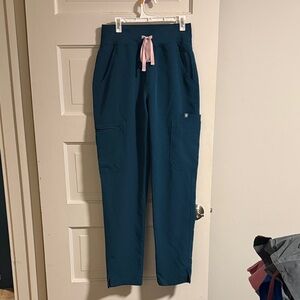Figs Women's Yola Scrub Pants in Caribbean Blue